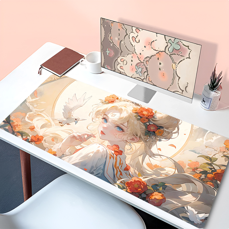 Esports Gaming Pcs - Uitgebreide toetsenbord bureau mat kawaii muismat