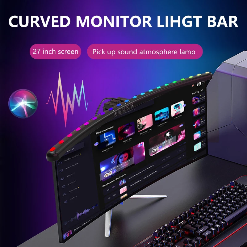 60cm RGB LED-scherm hanglamp c - Esports Gaming Bed recensie en prijs