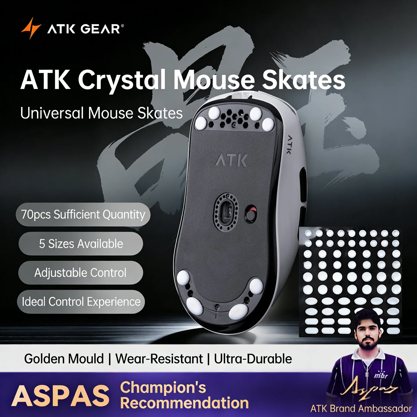 ATK Crystal Jade Muispootjes 1 - Esports Gaming Pcs recensie en prijs