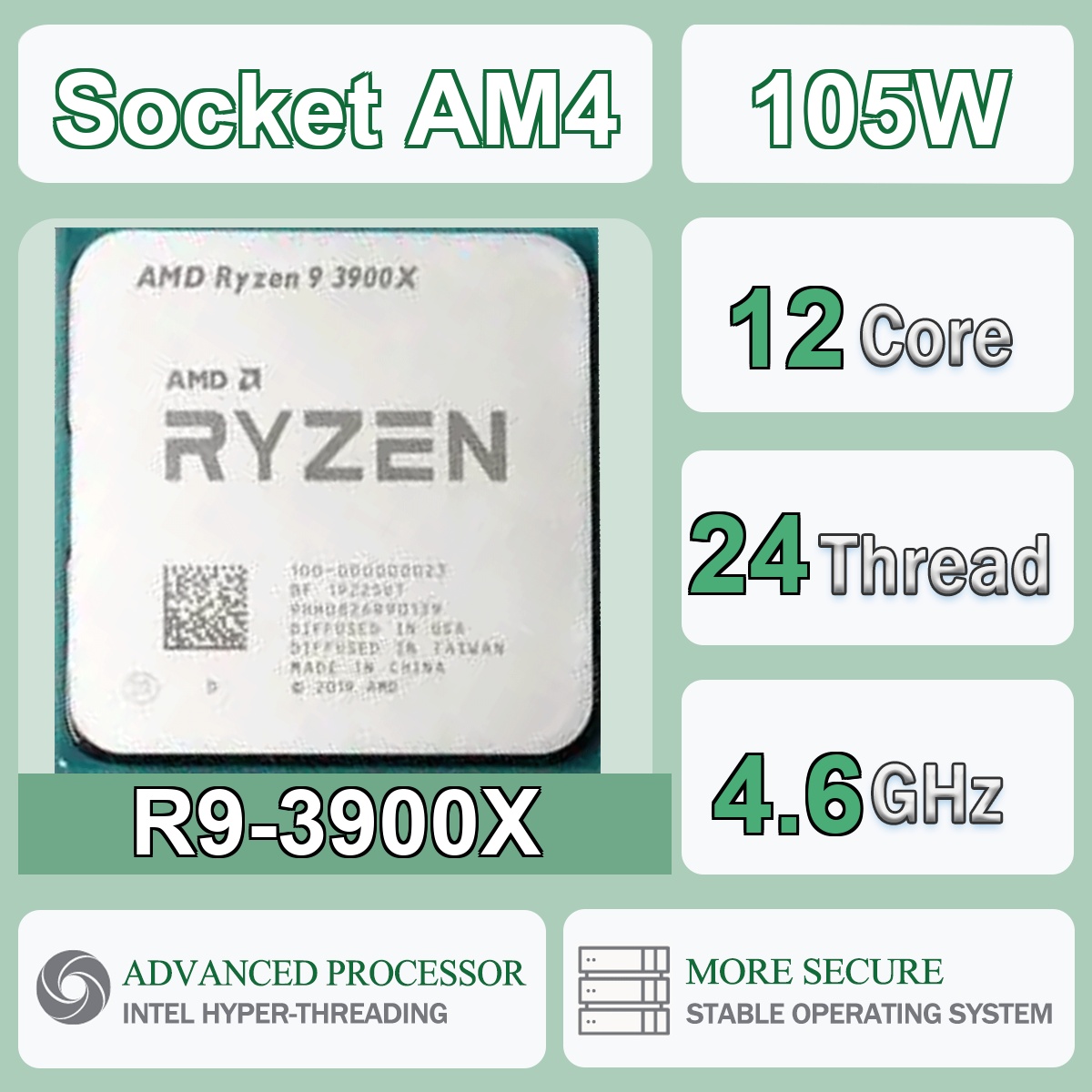 AMD Ryzen 9 3900X 12-Core 24-T - Amd Cpu Ryzen 9 recensie en prijs