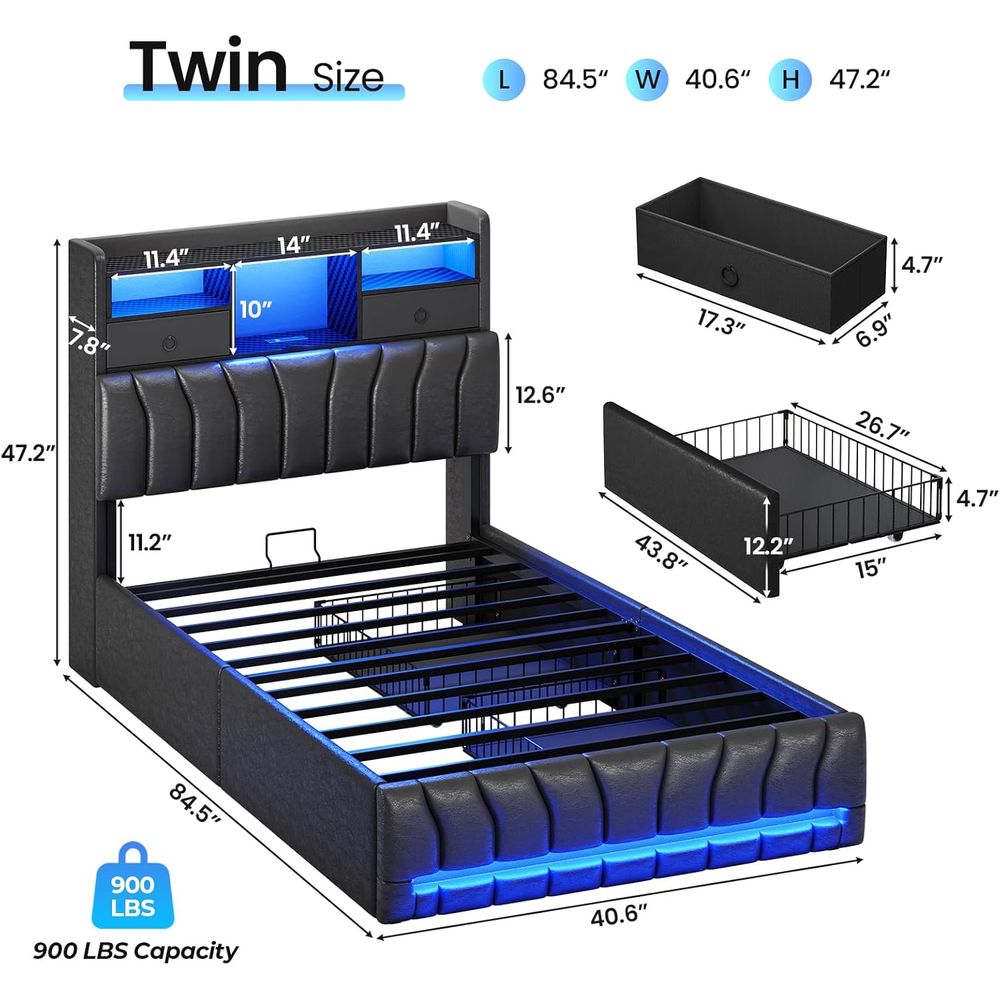 Tweepersoonsbed met opbergbord - Esports Gaming Bed recensie en prijs